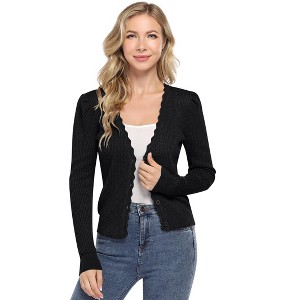The Women's Cropped Cardigan Sweaters - 1 of 4
