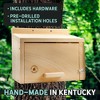 Uncle Dunkels Squirrel Nesting Box, Handcrafted Wood Winter Outdoor Shelter - 4 of 4