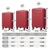 20"/24"/28" 3 pcs/set in ABS Spinner Wheel Luggage, Matching Color with Combination Lock - 2 of 4