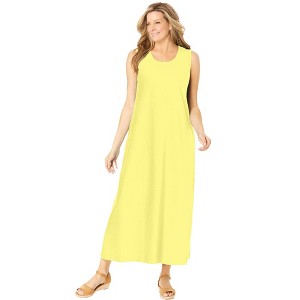 Woman Within Plus Size Sleeveless Scoopneck Dress - 1 of 4