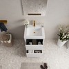 Whisen Freestanding Bathroom Vanity with Stone Resin Sink, U-Shaped Interior, 2 Soft-Close Drawers, Pre-Assembled Cabinet - 3 of 4