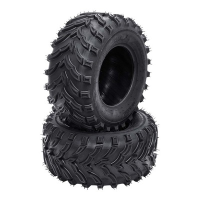 2PCS 26x11-12 TL ATV/UTV Tires, 26x11x12 6 PR Rubber All Terrain Tire, 20mm Tread Depth, 480 LBS Loading Capacity