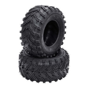 2PCS 26x11-12 TL ATV/UTV Tires, 26x11x12 6 PR Rubber All Terrain Tire, 20mm Tread Depth, 480 LBS Loading Capacity - 1 of 4
