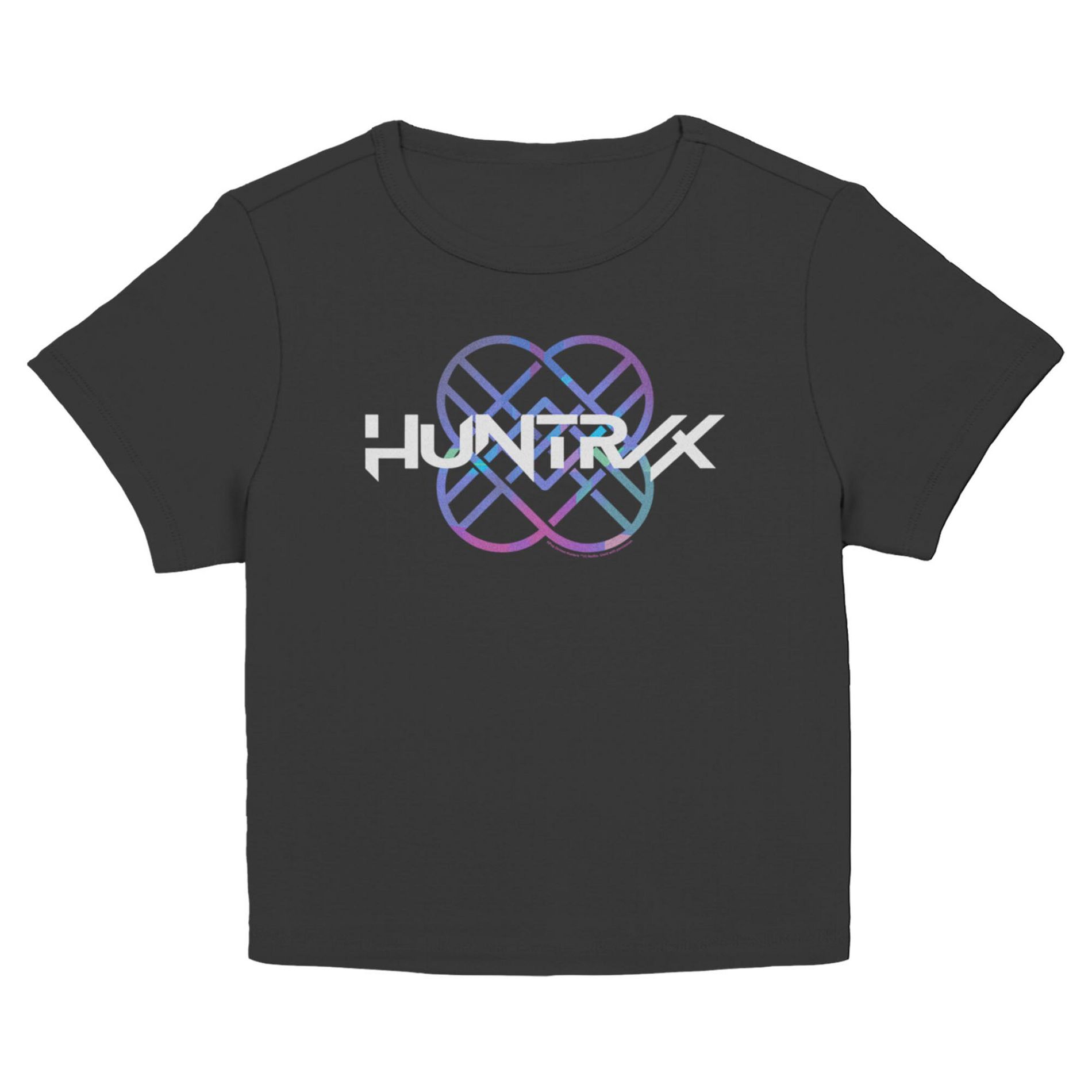 Juniors KPop Demon Hunters Pop Stars Holographic Logo T Shirt