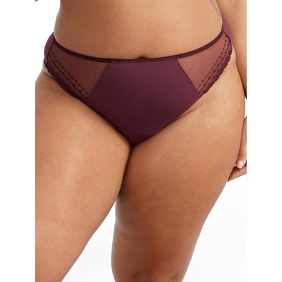 Elomi Women's Matilda Thong - El8907 3x Wine Diamond : Target