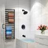 WOWOW Single-Handle 5-Spary Settings Round Shower Faucet with Tub Spout (Valve Included) - 4 of 4
