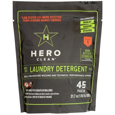 Hero Clean Juniper Scent Laundry Detergent Pod 45 pk (Case of 4)
