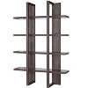 VYNXARIA Wooden 4-Tier Display Organizing Cabinet - Tall Bookcase with Open Shelving in Walnut Oak - 4 of 4