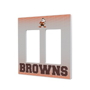NFL AFC Historic Teams Linen Hidden-Screw Light Switch Plate for Double Rocker - 1 of 4