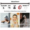 LunaLulinlk Bronze Shower Rod with 12 Hooks,43''-72'',Never Rust,Never Slip,Adjustable Tension Metal Rod - 2 of 4