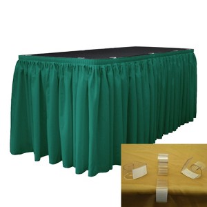 Slickblue Polyester Poplin Table Skirt with L-Clips - 1 of 1