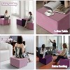 Stuffed Pouf Ottoman with Foam Filling ¨C Removable Cover, Perfect for Living Room Foot Rest, Under-Desk Use & Stylish Decor - 4 of 4