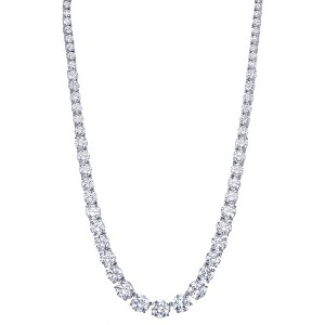 Designs By Gioelli Sterling Silver Cubic Zirconia Tennis Necklace - 1 of 3