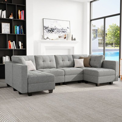 Belffin Modular Weave Sofa with Storage Seat (6 Seats + 8 Sides)