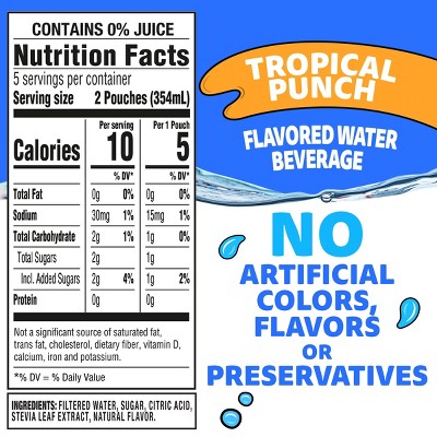 Capri Sun Roarin' Waters Tropical Fruit Juice Drinks - 10pk/6 fl oz Pouches_10