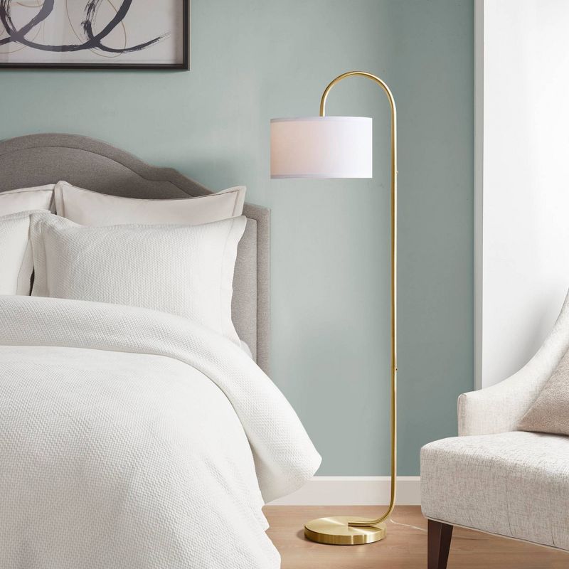 Attwell Arched Metal Floor Lamp Gold - Hampton Hill, 2 of 8