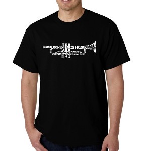LA Pop Art Men's Word Art T-shirt - Trumpet - 1 of 4