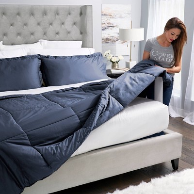 Full/queen Easy Bed Making Down Alternative Comforter Twilight - Covermade  : Target