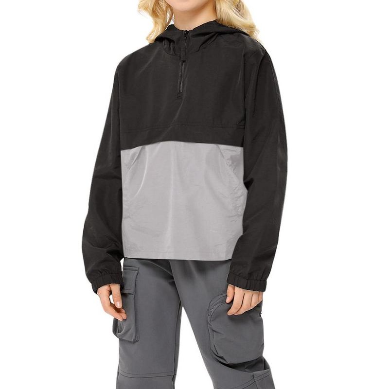 Kids Boys Girls Lightweight Packable Rain Jacket Waterproof Hooded Raincoats Windproof for Spring Fall Winter, 1 of 8