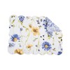 C&F Home 13" x 19" Lovely Blues Cotton Scalloped Rectangle Quilted Placemats, Set of 6 Floral Design All Seasons Kitchen Dining Dinner Table Machine - 2 of 4