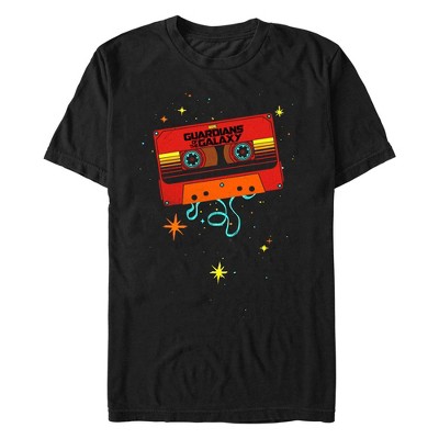 Men's Marvel: Guardians of the Galaxy Awesome Mix Tape  T-Shirt - Black - 3X Large