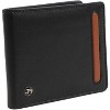 Jack Abrahams Goat Nappa Leather Bi-Fold Wallet with Flip ID Window Brown/Cognac - 2 of 4