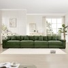 170" Oversized Cloud Modular Sectional Couch, Premium Corduroy 3-Seater Extra-Thick Armrests, Good Resilience Cushion, 12 Throw Pillows - 2 of 4