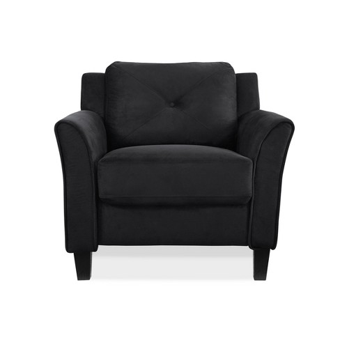 Black microfiber chair new arrivals