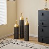 Infurnic Decorative Vases 3PCS Twigs Dried Flowers Antique Worn Vases, High Independent Stand for Living Room, Entryway, Black, 5.91"*3.15"*34.25 - 4 of 4