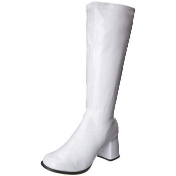 Ellie Shoes White Gogo Women's Costume Boots