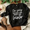 Simply Sage Market Women's Graphic Sweatshirt I'm Sorry For What I Said When It Was Winter - 3 of 4