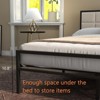 Metal Bed Frame Platform with Headboard and Footboard, Metal Bed Mattress Foundation - 4 of 4