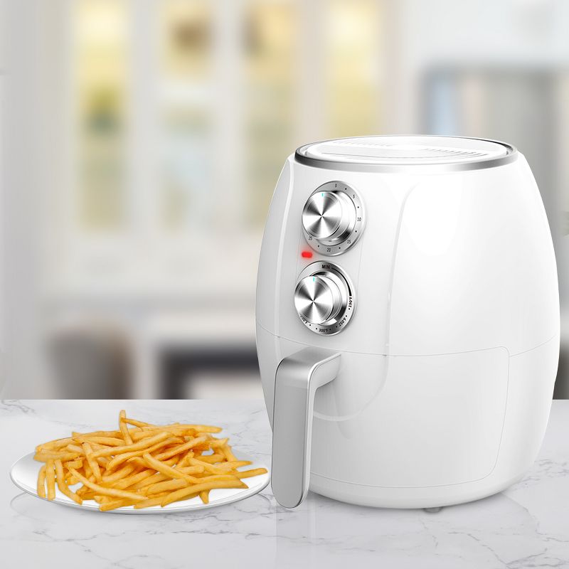 Brentwood 3.2 Quart Electric Air Fryer with Timer and Temp Control in White, 2 of 5