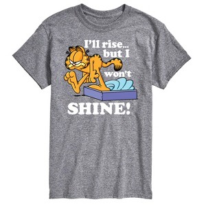 Men's - Garfield - Rise But Won't Shine Short Sleeve Graphic T-Shirt - 1 of 4