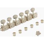 Allparts Gotoh SD91 Vintage Style 6 Inline Tuners w/Press Fit 11/32" Bushings Nickel Single