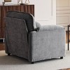 KTMBDW Accent Chairs for Living Room Chairs Reading Chair Mid Century Modern Chair Soft Chenille Sofa Chair Upholstered Arm Chair - 4 of 4