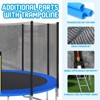 BestParts 12FT Trampoline with Safety Enclosure Net, Basketball Hoop, Ladder - 4 of 4