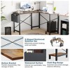CAVINAS L-Shaped Computer Desk,50 Inch Corner Gaming Desk with CPU Storage Shelf,Wooden Office Desk with Metal Frame & Side Organizer - 3 of 4