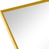 FONTOI 24x32 Inch Bathroom Mirror Modern Arched Metal Frame Wall Mirror with Shatter Resistant Safety Design for Bedroom Entryway, Gold, 32"*24"*1.1" - 2 of 4