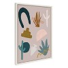 Kate and Laurel Sylvie Desert Shapes Framed Canvas by Sarah Eisenlohr, 18x24, White - 2 of 4