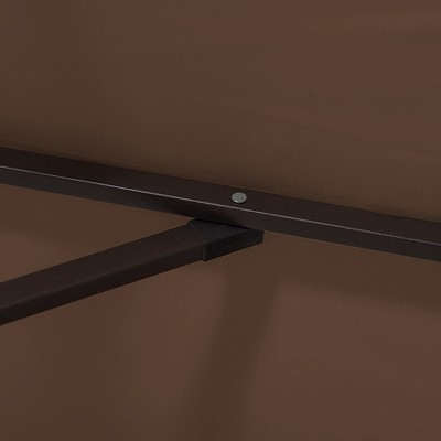 9 Ft Coffee Outdoor Patio Market Umbrella with Bronze Base