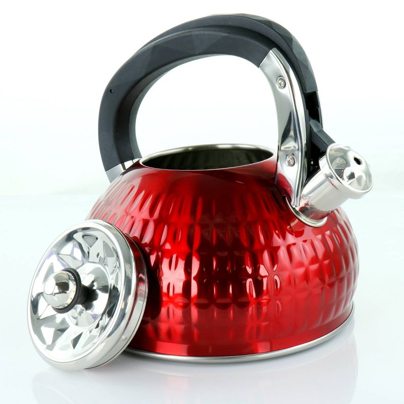 MegaChef 3L Stovetop Whistling Kettle - Red, 5 of 6