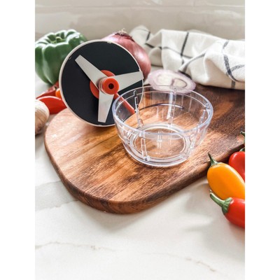 Compact White and Clear Plastic Multi Chopper