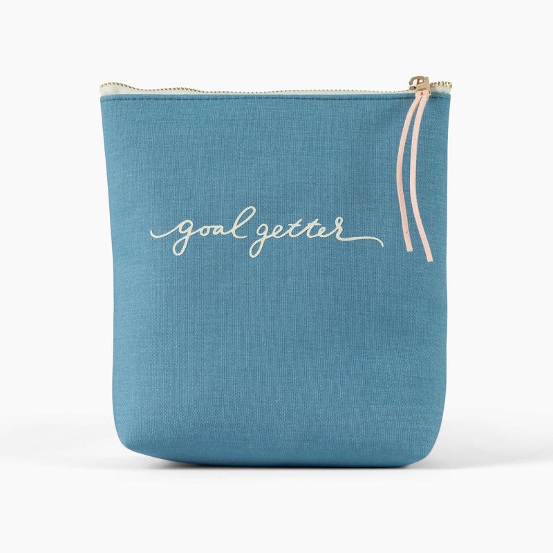 Chambray Pouch &#39;Goal Getter&#39; Printed, 1 of 4