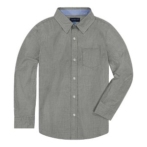 Andy & Evan  Toddler Grey Chambray Button Down Shirt - 1 of 4