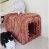 Sapphtopaz Storage Bench Ottoman Corduroy Bench Pet Supplies Cat's Nest to Hid Ottoman Bench for Bedroom, Entryway - 3 of 4