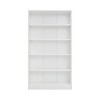 Infurnic Decorative Bookshelf, Tall Modern Wood Bookshelf with Five Shelves, for Living Room or Library Bookcase, White, 11.6"*33"*60" - 3 of 4