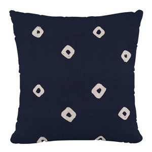 18"x18" Skyline Furniture Square Outdoor Throw Pillow Tamara Blue: Geometric Pattern, Zipper Closure - 1 of 4