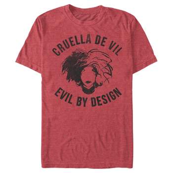 Men's Cruella Evil By Design Sketch T-Shirt