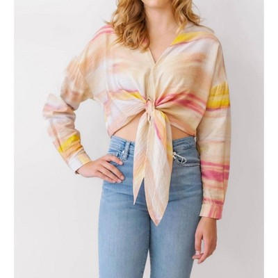 Women's Gloria Front Tie Top - LUCY PARIS